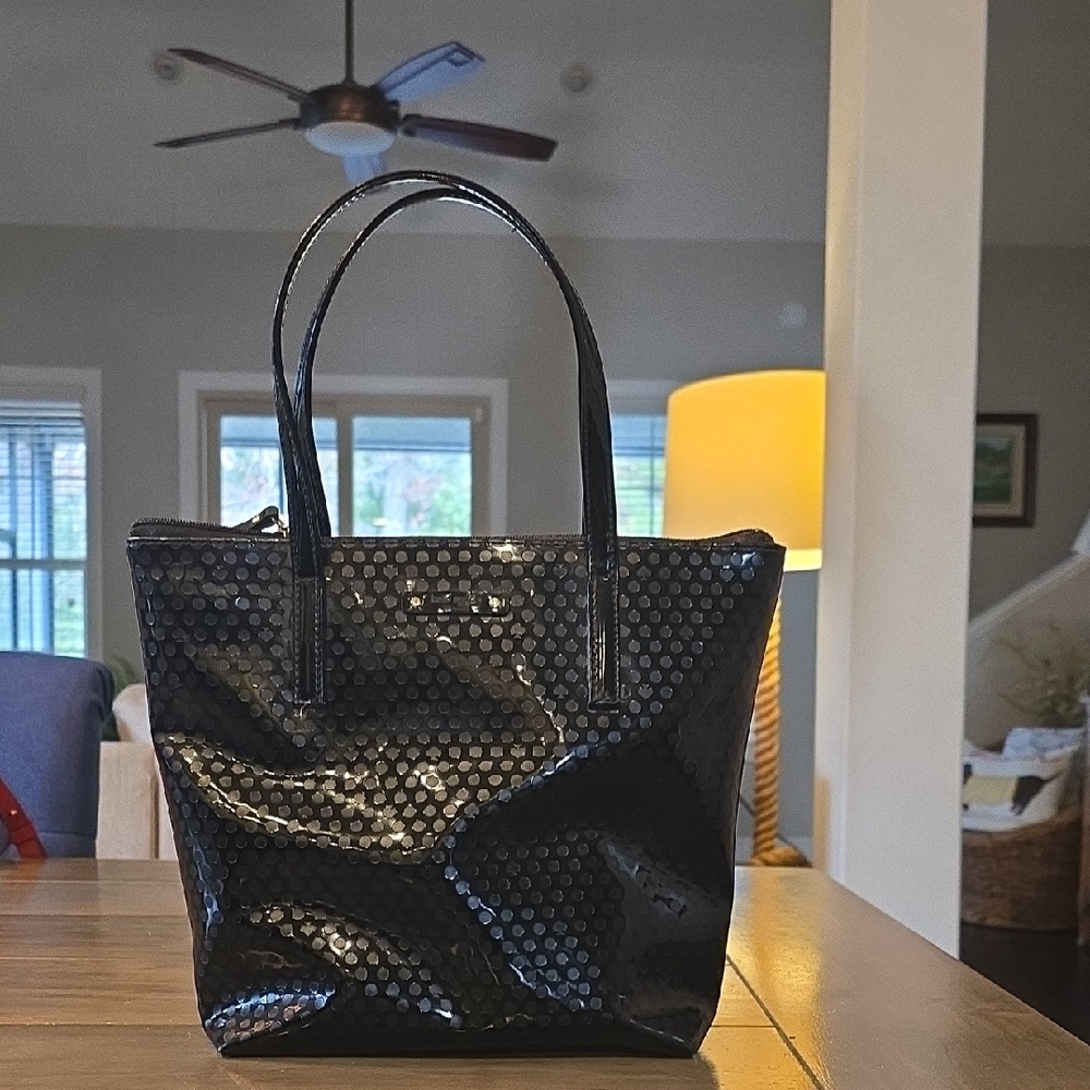 Elegant Kate Spade Pattin Leather Black Tote Bag